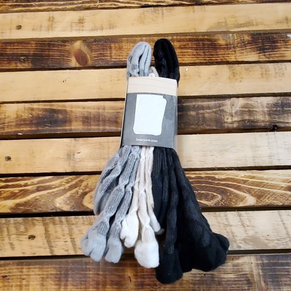 BearPaw Bootsocks 3 Pair B/C/G Womens 9-11 - Picture 6 of 8